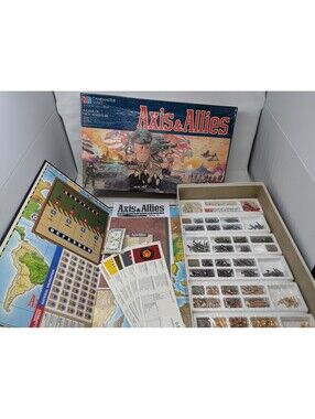 Vintage 1987 Milton Bradley ~ Axis & Allies ~ 1942 War Strategy Board Game WW2